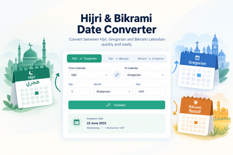 Hijri to Gregorian Date Converter